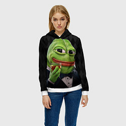 Толстовка-худи женская Pepe - its my dudes, цвет: 3D-белый — фото 2