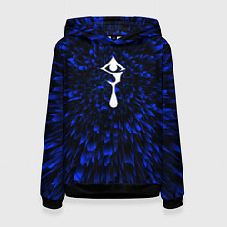 Толстовка-худи женская Hellsing blue energy, цвет: 3D-черный