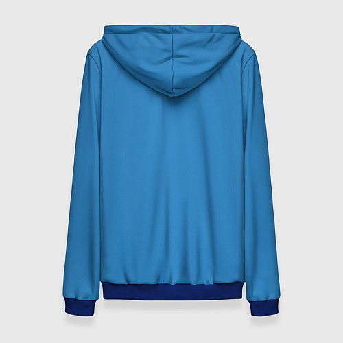 Женская толстовка Новогодний Рик огурчик - Merry Rickmas / 3D-Синий – фото 2