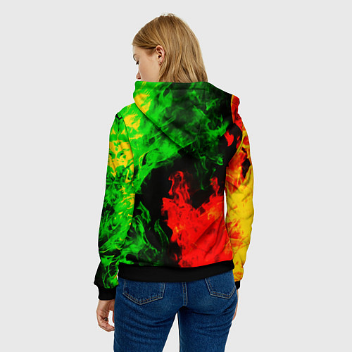 Женская толстовка Elden ring в огне рпг / 3D-Черный – фото 4