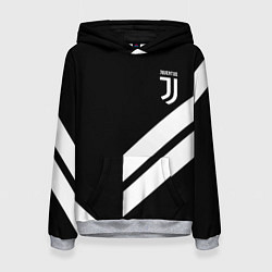 Толстовка-худи женская Juventus line white, цвет: 3D-меланж