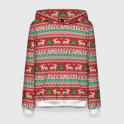 Женская толстовка Deer christmas pattern