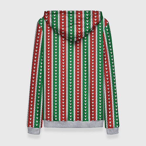 Женская толстовка Knitted pattern / 3D-Меланж – фото 2