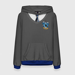 Толстовка-худи женская Форма Когтеврана, цвет: 3D-синий