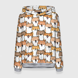 Женская толстовка Узор сиба ину