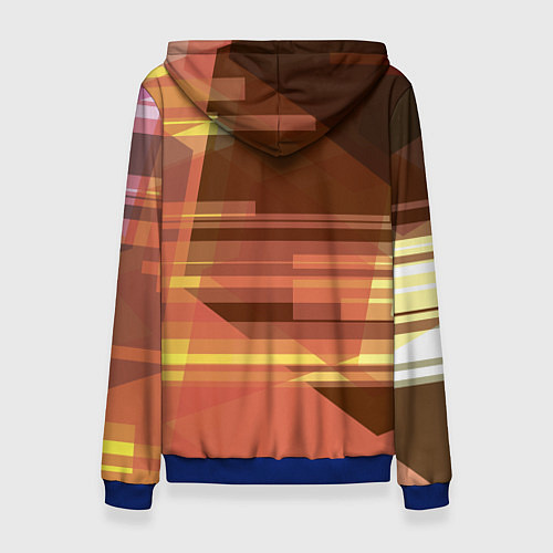 Женская толстовка Оттенки заката / 3D-Синий – фото 2