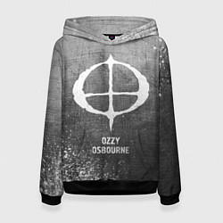 Толстовка-худи женская Ozzy Osbourne - grey gradient, цвет: 3D-черный