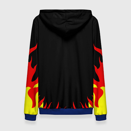 Женская толстовка Кот теннисист / 3D-Синий – фото 2