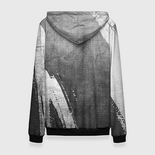 Женская толстовка Valencia - grey gradient вертикально / 3D-Черный – фото 2