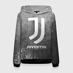 Толстовка-худи женская Juventus - grey gradient, цвет: 3D-черный