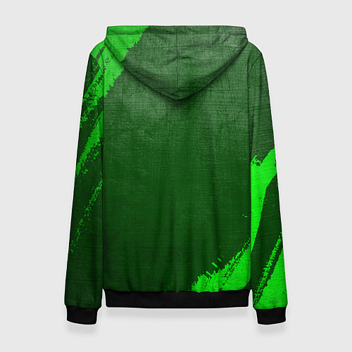 Женская толстовка Atletico Madrid - green gradient / 3D-Черный – фото 2