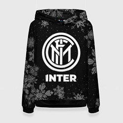 Толстовка-худи женская Снежный Inter, цвет: 3D-черный