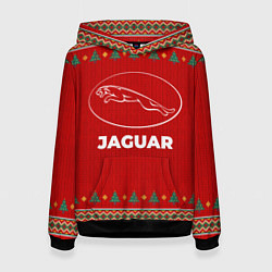 Толстовка-худи женская Jaguar new year, цвет: 3D-черный