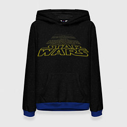 Толстовка-худи женская Star Wars - вступительные титры, цвет: 3D-синий