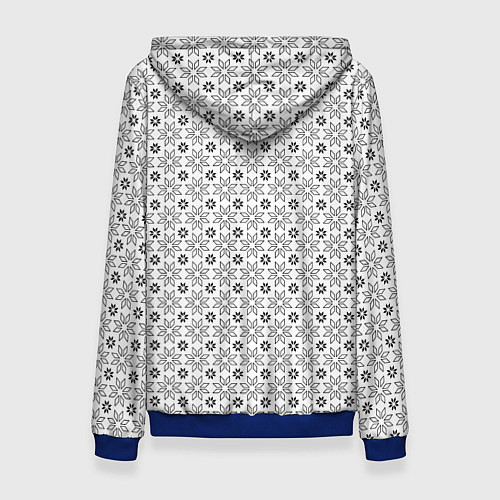 Женская толстовка Чёрные звёзды на чёрном фоне / 3D-Синий – фото 2