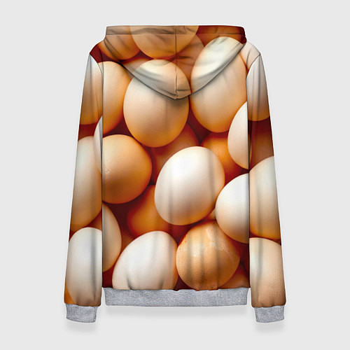 Женская толстовка Яйца / 3D-Меланж – фото 2