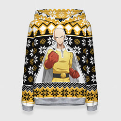 Толстовка-худи женская One-Punch Man sweater, цвет: 3D-меланж