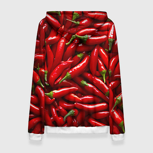Женская толстовка Красный перец / 3D-Белый – фото 2
