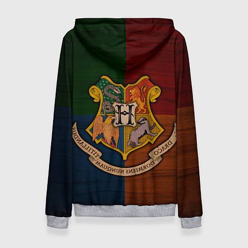 Женская толстовка Hogwarts emblem / 3D-Меланж – фото 2