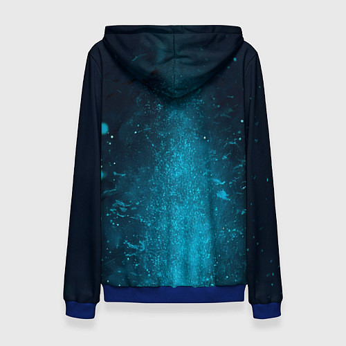 Женская толстовка Мадрид - Роналдо / 3D-Синий – фото 2