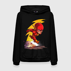 Толстовка-худи женская Chibi Flash, цвет: 3D-черный