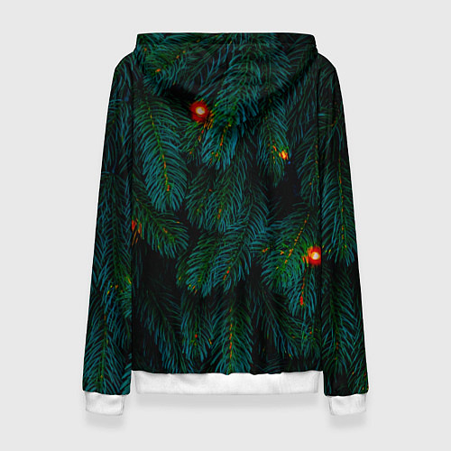 Женская толстовка Еловые ветви / 3D-Белый – фото 2