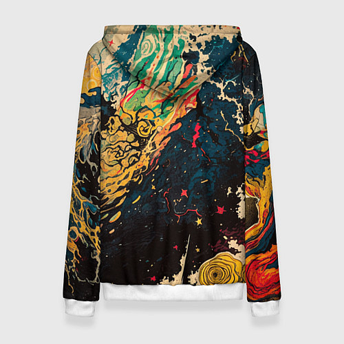 Женская толстовка Абстракция ктулху - нейросеть / 3D-Белый – фото 2
