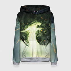Толстовка-худи женская Illustration Dragon Age Inquisition, цвет: 3D-меланж