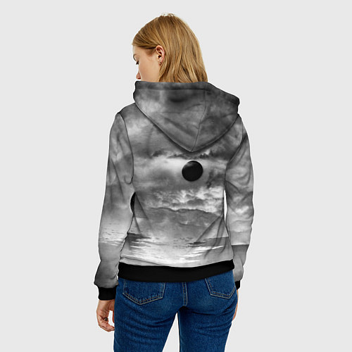 Женская толстовка Stalker 2 heart of Chornobyl radiation / 3D-Черный – фото 4