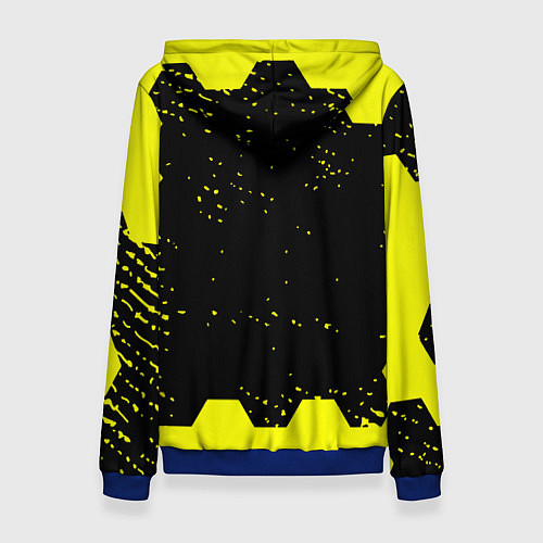 Женская толстовка Opel auto hexagon steel / 3D-Синий – фото 2