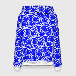 Женская толстовка Nirvana logo blue