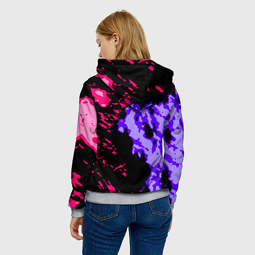 Женская толстовка Linkin park огненные краски / 3D-Меланж – фото 4