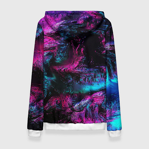 Женская толстовка Tekken neon colors / 3D-Белый – фото 2