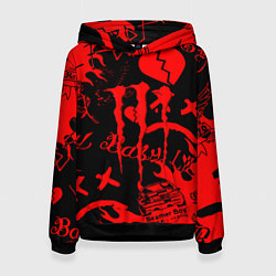 Толстовка-худи женская Lil peep monster energy, цвет: 3D-черный