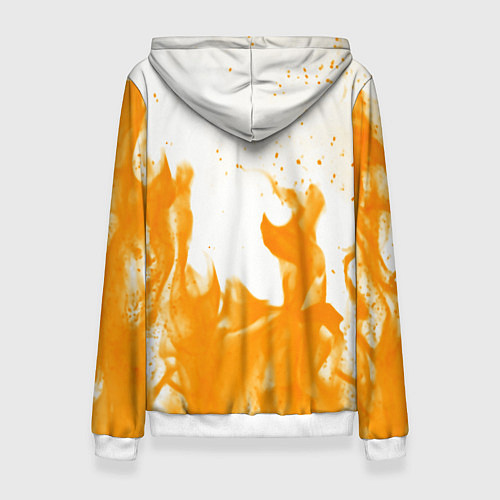 Женская толстовка Rust flame / 3D-Белый – фото 2