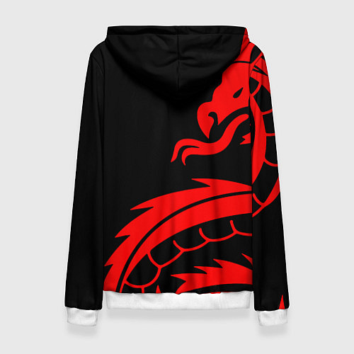 Женская толстовка Rainbow six dragon fire logo / 3D-Белый – фото 2