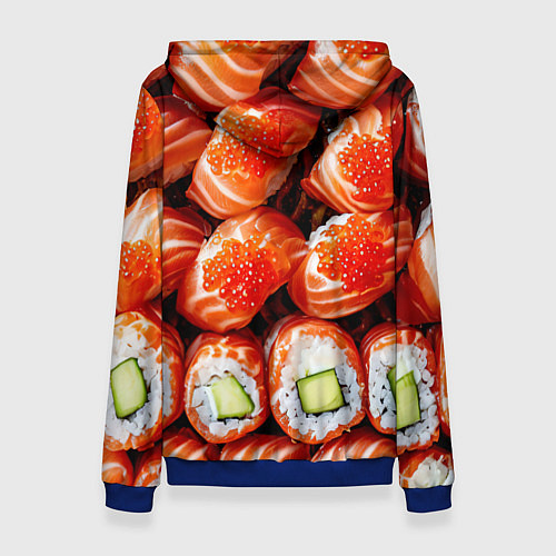 Женская толстовка Филадельфия с красной икрой / 3D-Синий – фото 2