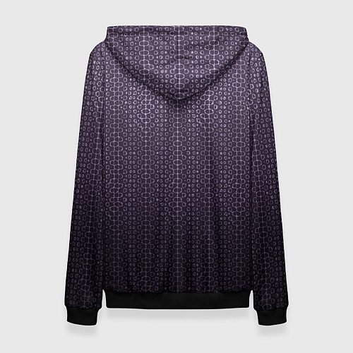 Женская толстовка Градиент фиолетовый текстурированный шкура / 3D-Черный – фото 2