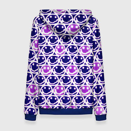Женская толстовка Nirvana neon smile / 3D-Синий – фото 2