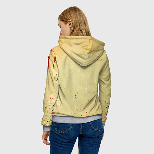 Женская толстовка Большой дятел / 3D-Меланж – фото 4