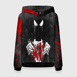Толстовка-худи женская Человек паук и веном, цвет: 3D-черный
