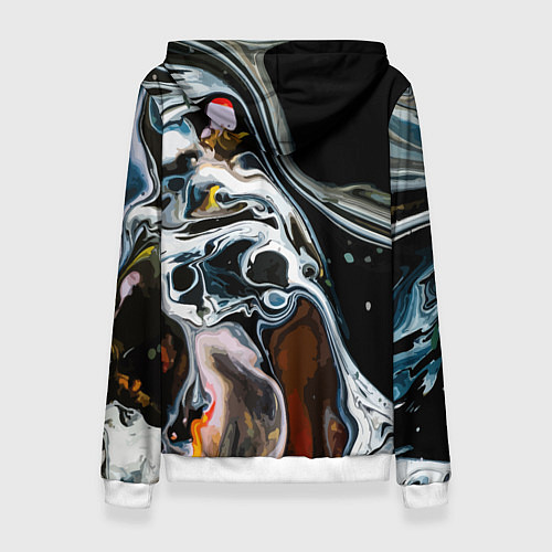 Женская толстовка Морти и Рик под властью ядовитой слизи - коллаба / 3D-Белый – фото 2