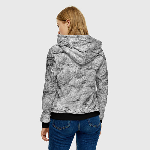 Женская толстовка Белобог - слава роду / 3D-Черный – фото 4