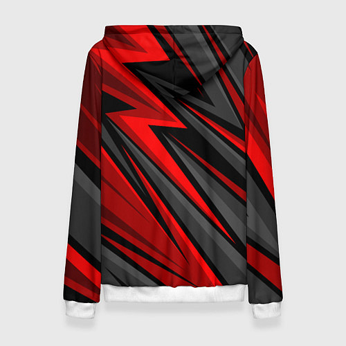 Женская толстовка Toyota - красный спортивный / 3D-Белый – фото 2