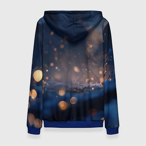 Женская толстовка Милые влюбленные совушки / 3D-Синий – фото 2