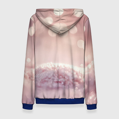 Женская толстовка Влюбленные белочки с сердечком / 3D-Синий – фото 2