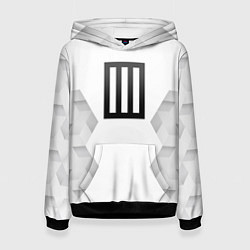 Толстовка-худи женская Paramore white poly, цвет: 3D-черный