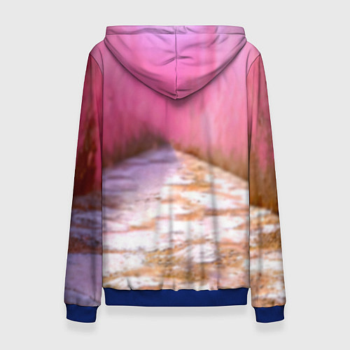 Женская толстовка Поросенок в розовом / 3D-Синий – фото 2