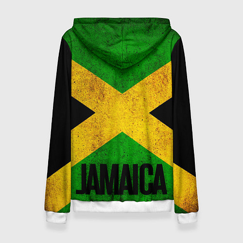 Женская толстовка Jamaica lion flag / 3D-Белый – фото 2