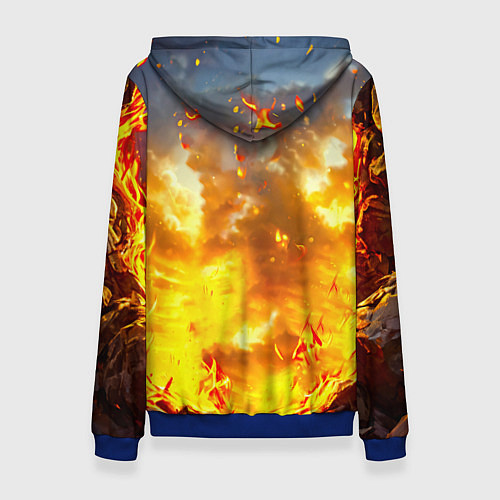 Женская толстовка Верблюд в огне / 3D-Синий – фото 2